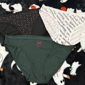 Victoria's Secret Advent Calendar Holiday Panties, Sz L Bikini Cut New